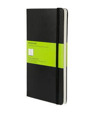 moleskine notebook black hard cover