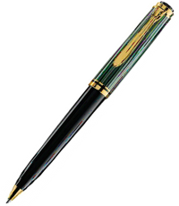 pelikan black green k800 ball pen