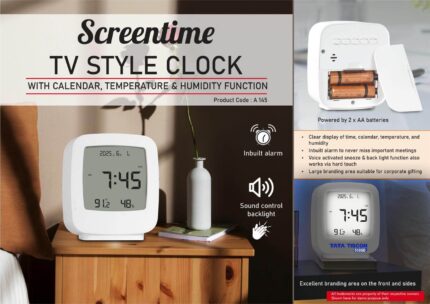 Screentime: TV style clock with Calendar, Temperature & Humidity function